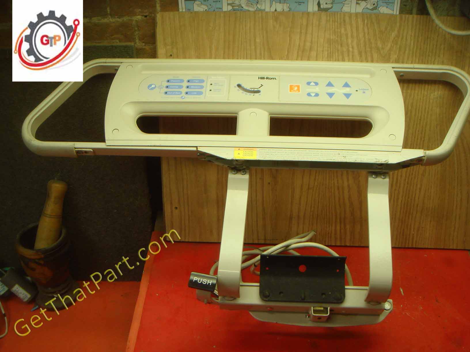 HillRom P1600 Advanta Bed Oem Right Head End Side Rail Assembly